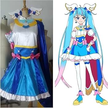 ひろがるスカイ！プリキュア ソラ・ハレワタール キュアスカイ コスプレ衣装セット Amazon.co.jp: [yofab] 靴付きひろがるスカイ！プリキュア ソラ
